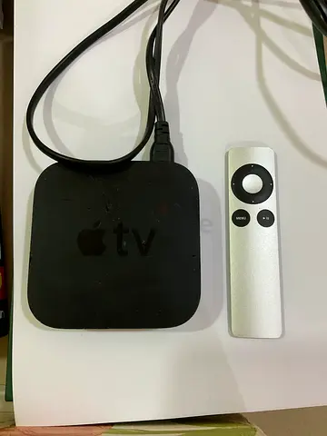 Apple TV Media Streamer with Silver Remote
