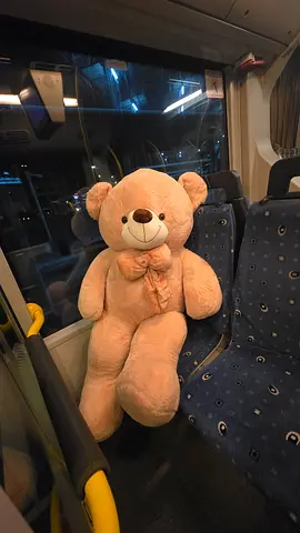 Large beige teddy bear (120cm) plush toy - good condition