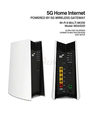 Sim card 5G Home Internet Wireless router (Wi-Fi 6, Model MGA5331) - Excellent Condition