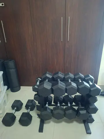 Dumbell bundle, whole set with dumbell stand