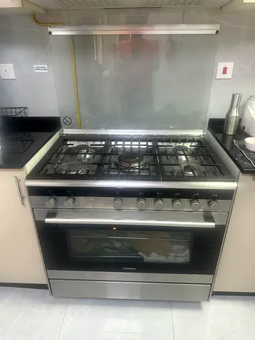 Stainless Steel 6-Burner Gas Range with Oven - Good Condition