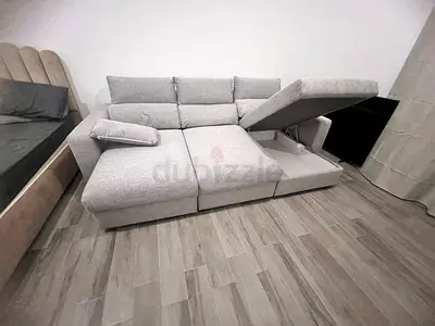 Ikea Eskilstuna L shape sofa bed with storage