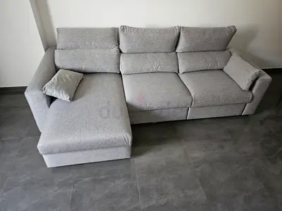 Ikea Eskilstuna L shape sofa bed with storage