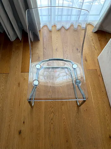 Transparent Acrylic Dining/Side Chair - Modern Clear Design