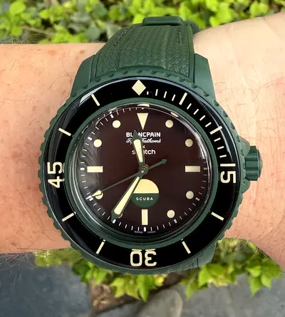 Blancpain x Swatch Scuba Fifty Fathoms – Green Abyss - Wristbuddy Strap
