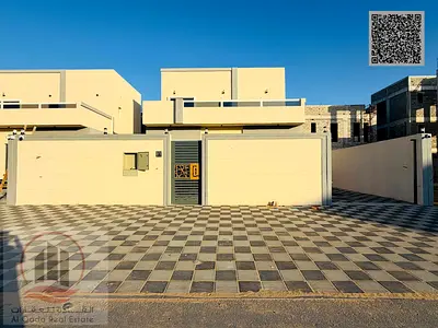 Villa for sale in Ajman, Al Zahia, including registration. 3 master bedrooms, living room, majlis, and maid's room. Open to all nationalities.