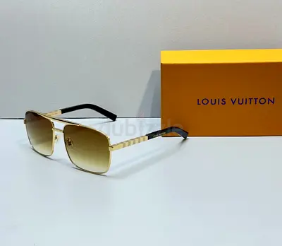 LV Louis Vuitton Gold Frame Sunglasses with Gradient Lenses