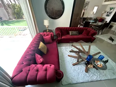 Italian Style Chester Sofa Set – 2 Pieces | Excellent Condition