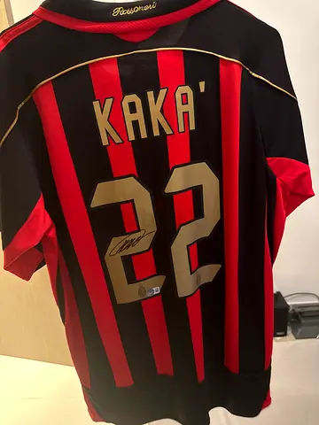 AC Milan Kaka #22 Football Jersey - Signed