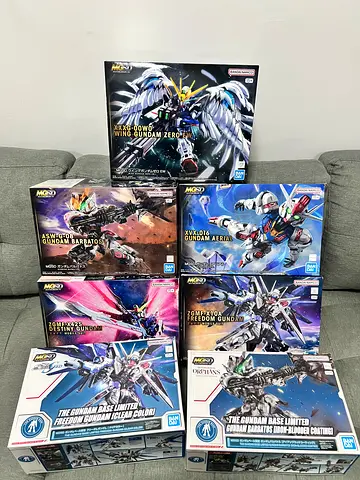 Collection of Bandai MGSD Gundam Model Kits