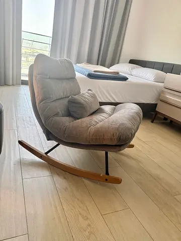 Bespoke Rocking Chair Breathable linen fabric.