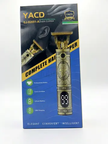 Hair Trimmer YACD EJ-82651-A Professional Cordless Hair Clipper - Gold