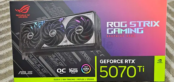 ASUS ROG Strix GeForce RTX 5070 Ti 16GB OC Graphics Card - Mint Condition