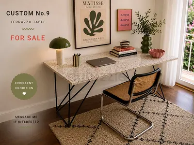 Custom Terrazzo Console/Desk from Custom No.9 - Excellent Condition