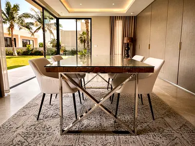 Rustic Wood Dining Table With 4 Chairs Marina Home