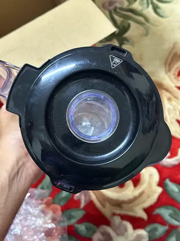 Blender Jar Lid with Cap — Spare Replacement (Black)
