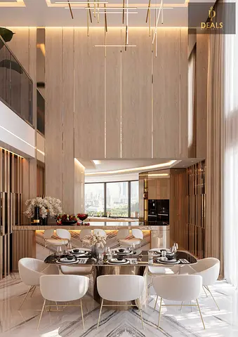 # **دوبلكس 3 غرف نوم فاخر ومفروش بالكامل | 3,117.74 قدم² | بحيرة بمساحة 13,795 م² | التجديف بالكاياك | ممرات مرتفعة للمشاة | مجتمع فاخر مخطط على واجهة