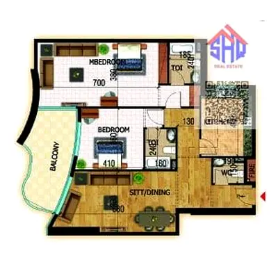 Apartment 2 bhk including registration for free freehold for all nationality can buy