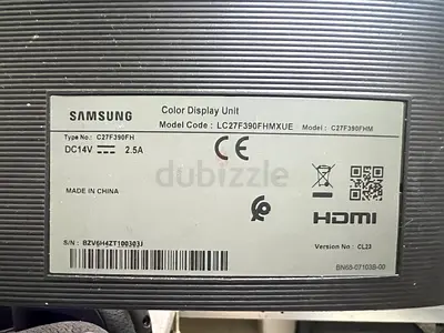 Samsung 27" 390 Series Curved LED Monitor
