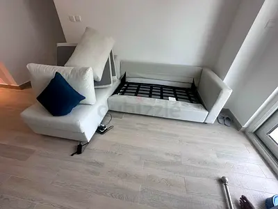 L shape Sofa bed with mattress
