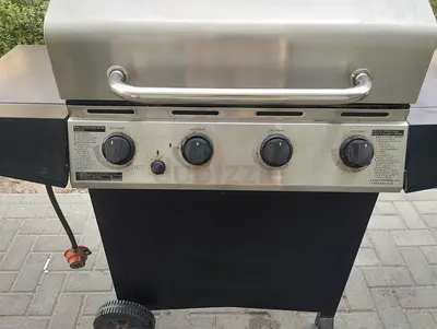 Master Chief stainless steel 4-burner gas BBQ grill on cart