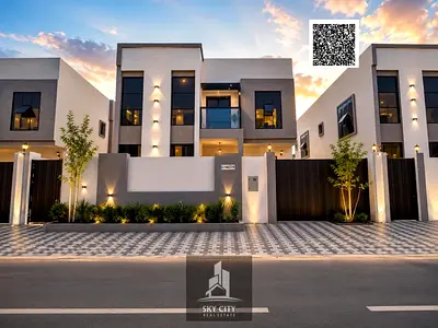 Own and live in a villa for sale. Ground and first floor, freehold ownership. Dubai villa design on