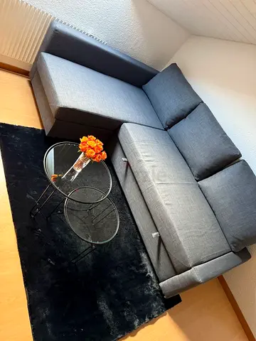 L shape sofa bed ikea grey great condition