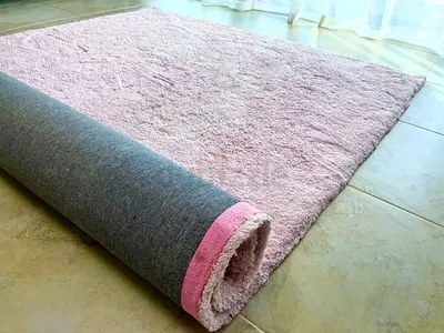 Soft Pink high pile Rug - 230x160cm in great Condition