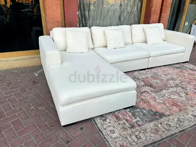 As new Marina Home L shape sofa Feather Filled
