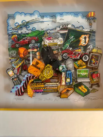 Charles Fazzino ‘ A dudes gotta have it’s Limited edition framed pop-art , numbered 171/250 DX