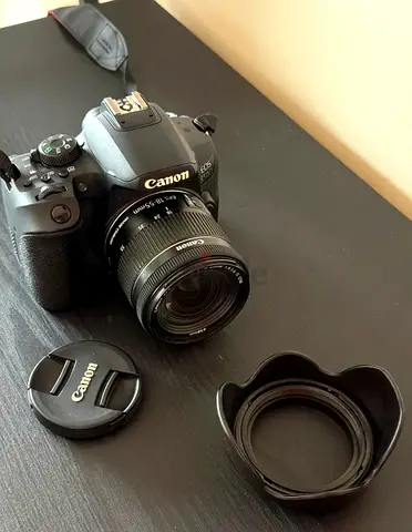 Canon EOS DSLR with 18-55mm Lens (Includes caps & hood) - Excellent Condition