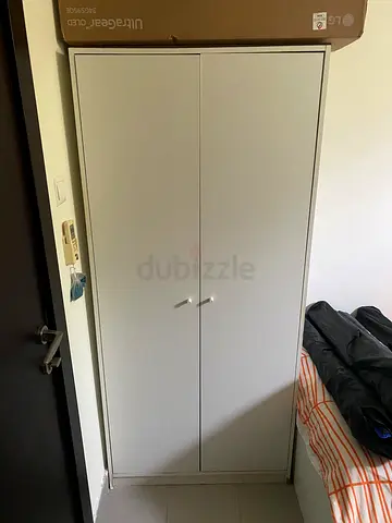 IKEA White Two-Door Wardrobe
