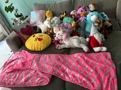 Collection of soft toys and plushies for sale
