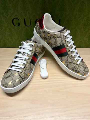 Gucci Classic Monogram Bee Sneakers EU 42