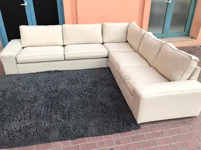 Looking Great IKEÀ Kivik Corner Shape Sofa Beige