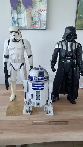 Life-size Star Wars Display: R2-D2, Stormtrooper & Darth Vader Figures