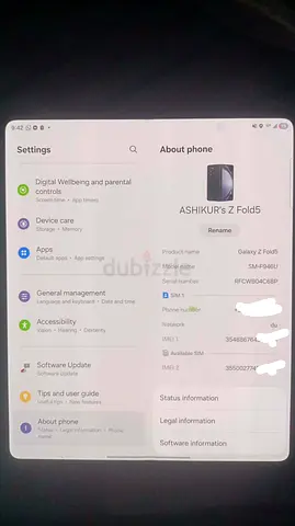 Samsung Galaxy Z Fold5 Black