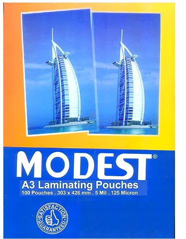 Modest Sealed Box 100 pcs A3 Laminator Pouches Film