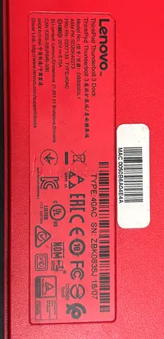 Brand new Lenovo ThinkPad Thunderbolt 3 dock