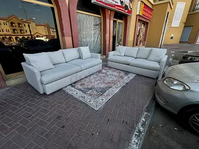 Perfect condition Crate&Barrel Lounge Deep 3 plus 2 seater Sofa Beige