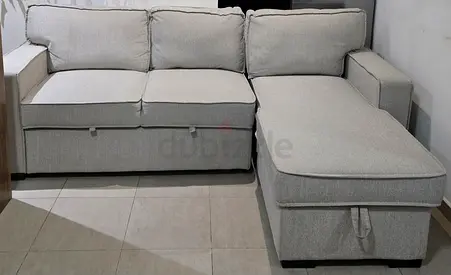 Home Centre Captus 3 - Seater Reversible Corner Sofa Bed with Storage