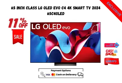 65 Inch Class LG OLED evo C4 4K Smart TV 2024 65C4OLED-Free delivery-Warranty