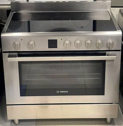 Bosch Stainless Steel Electric Range with Ceramic Hob and Oven - Good Condition
