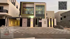 Villa for sale in Ajman, Al Helio area, registration included. It consists of 5 master bedrooms, a m
