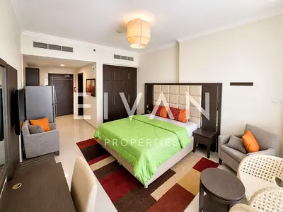 Studio with Balcony | Fully Furnished | Pool Area