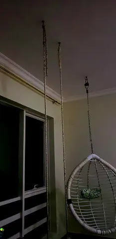 Hanging Rattan Egg Chair with Ceiling Chains - and ping