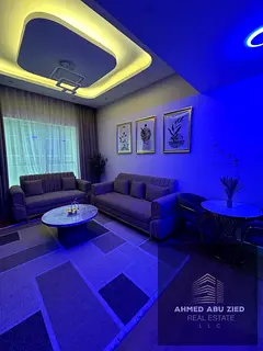 Furnished 1BHK with new furniture for rent in Garden City Towers - Al Hamidiya, Ajman | Modern finis