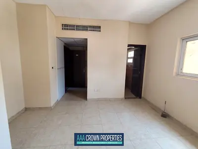 Separate kitchen studio flat available with central Ac only for family in al mujhrah sahrjah