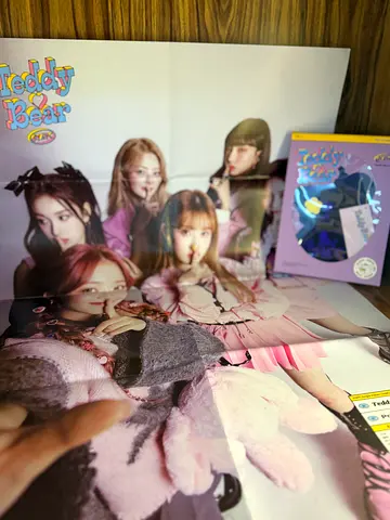 Teddy Bear K-pop CD album with poster (like new)