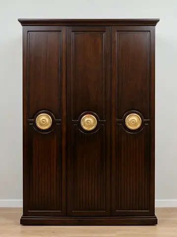 3 Door Wooden Wardrobe